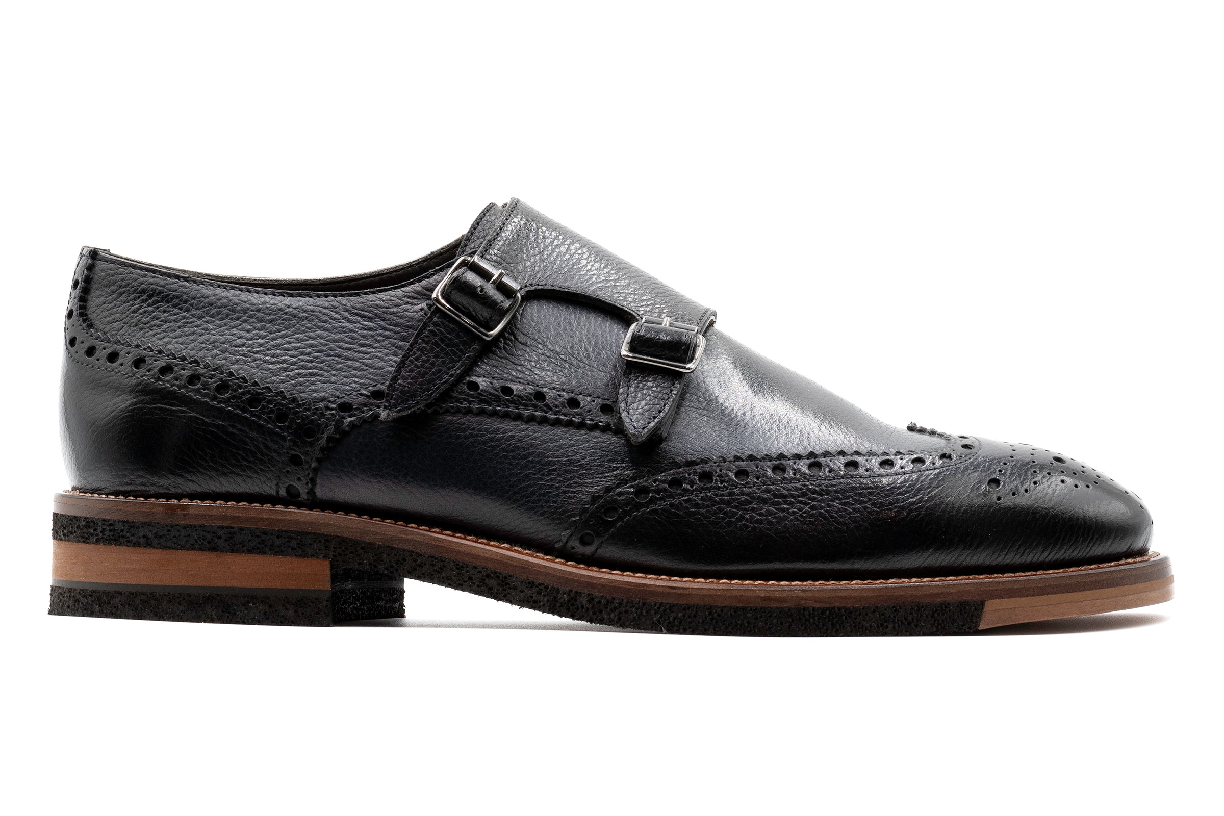 Martin Dingman - Tuscan Italian Calf Double Monk - Graphite