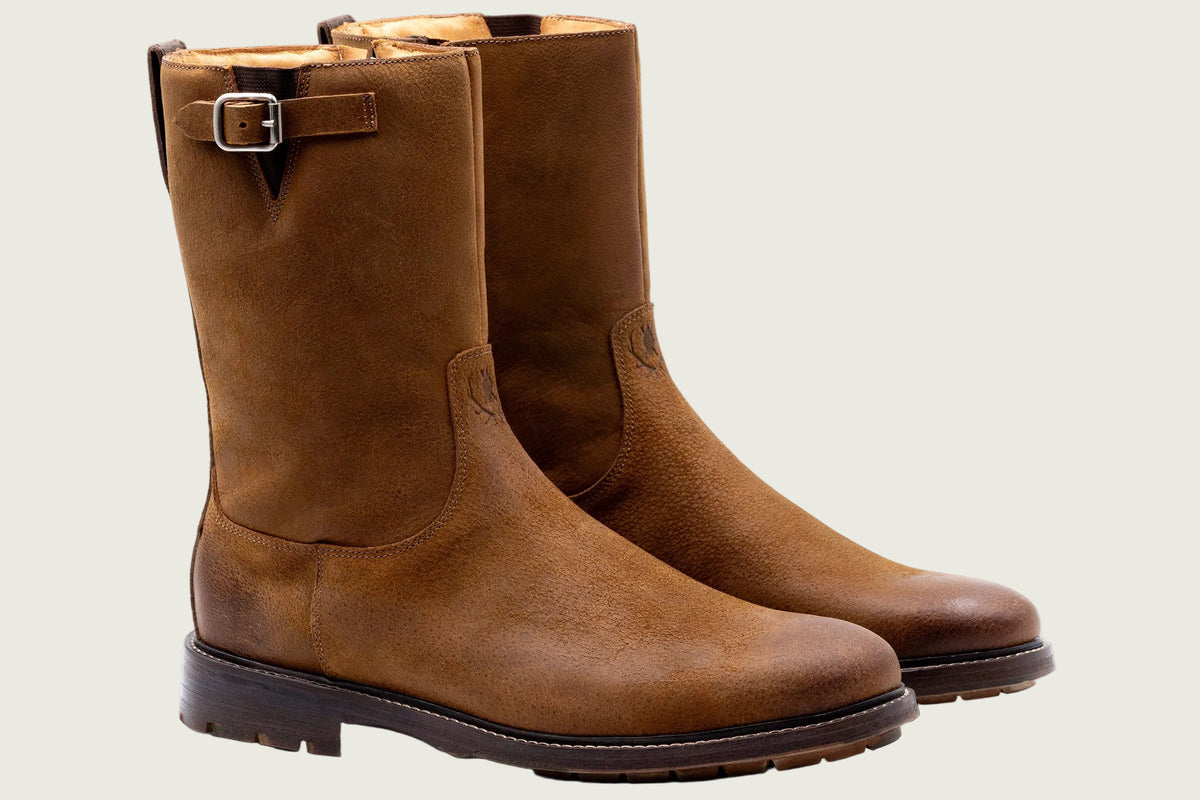 Martin Dingman - Hunter Water Buffalo Roper Boots - Oak