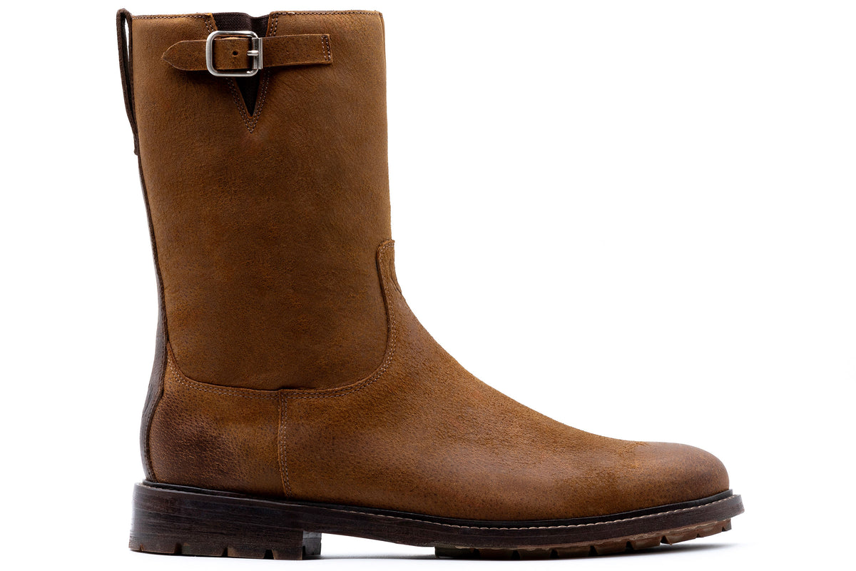 Martin Dingman - Hunter Water Buffalo Roper Boots - Oak