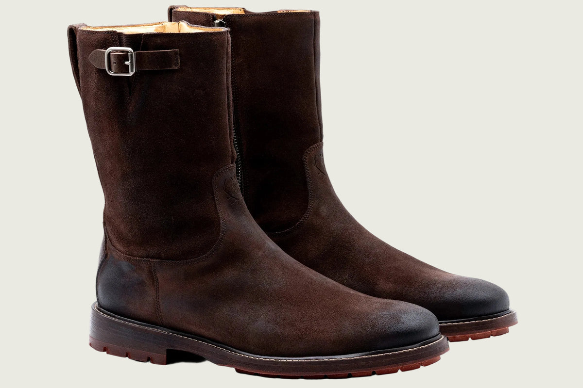 Martin Dingman - Hunter Suede Roper Boots - Chocolate