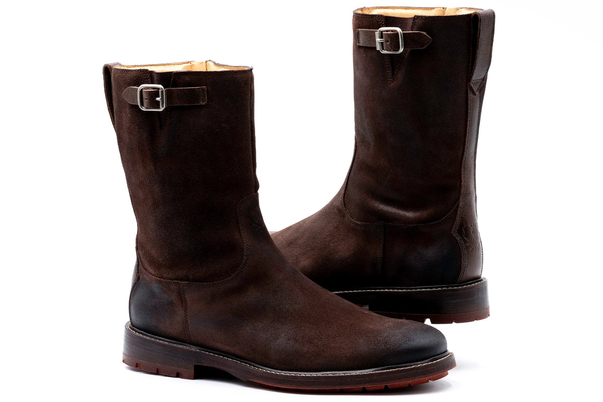 Martin Dingman - Hunter Suede Roper Boots - Chocolate