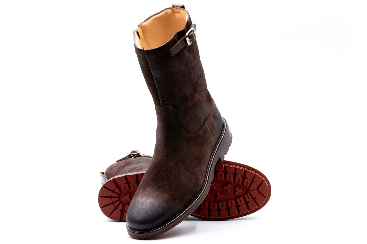 Martin Dingman - Hunter Suede Roper Boots - Chocolate