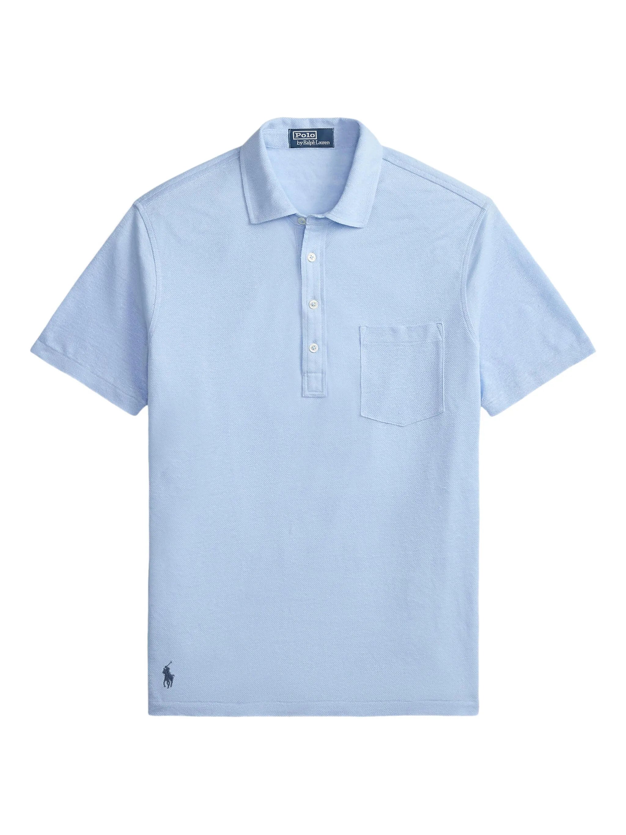 Ralph Lauren - Linen Pique Knit Polo - Blue