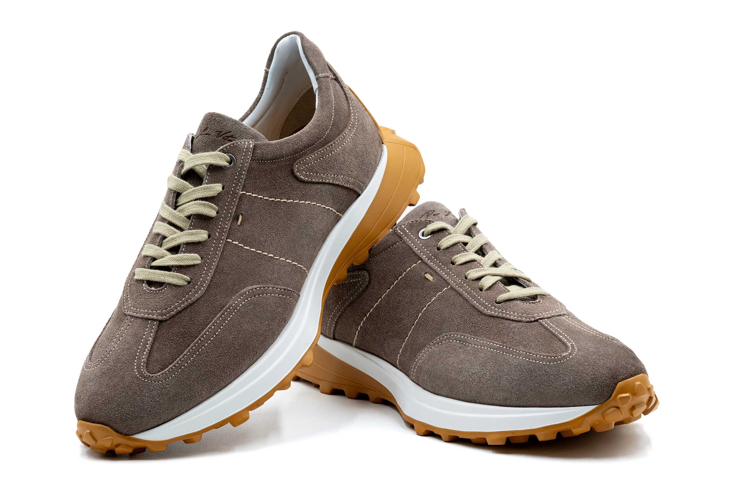 Martin Dingman - Milano Italian Suede Sneakers - Stone