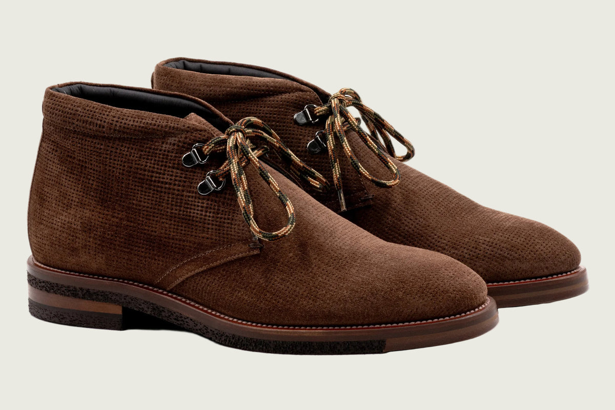 Martin Dingman - Tuscan Italian Suede Chukka - Bark