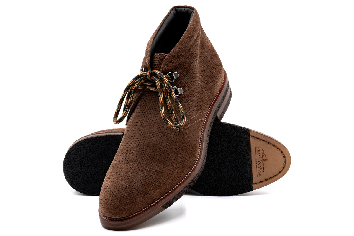 Martin Dingman - Tuscan Italian Suede Chukka - Bark