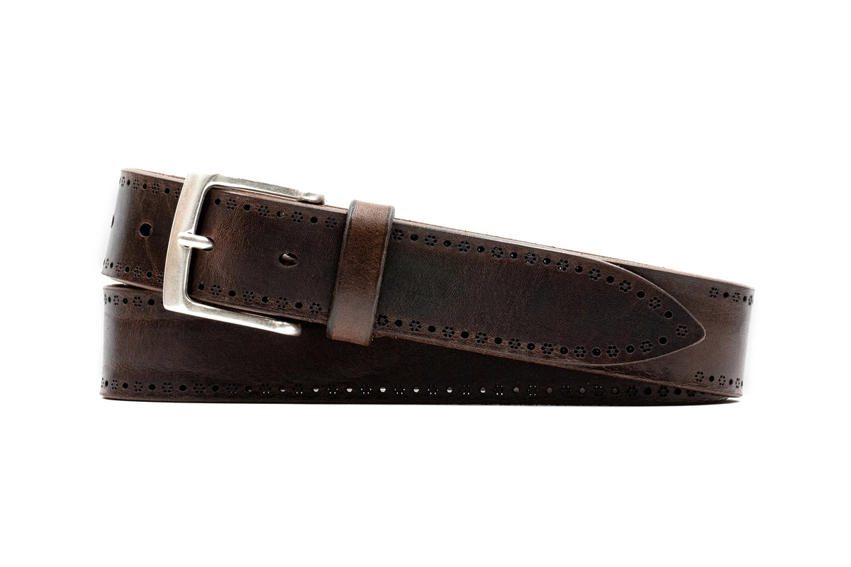 Martin Dingman - Hayden Bridle Leather Belt - Walnut Bridle