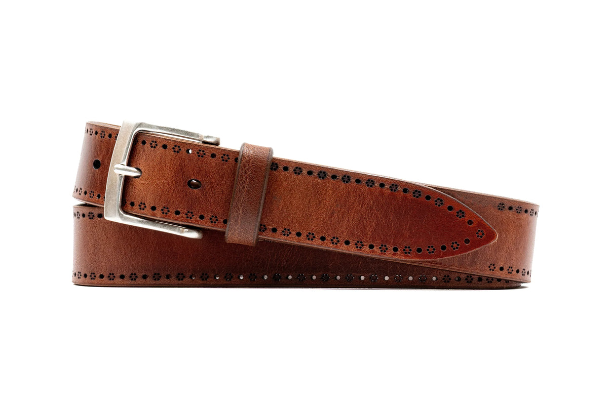 Martin Dingman - Hayden Bridle Leather Belt - Chestnut