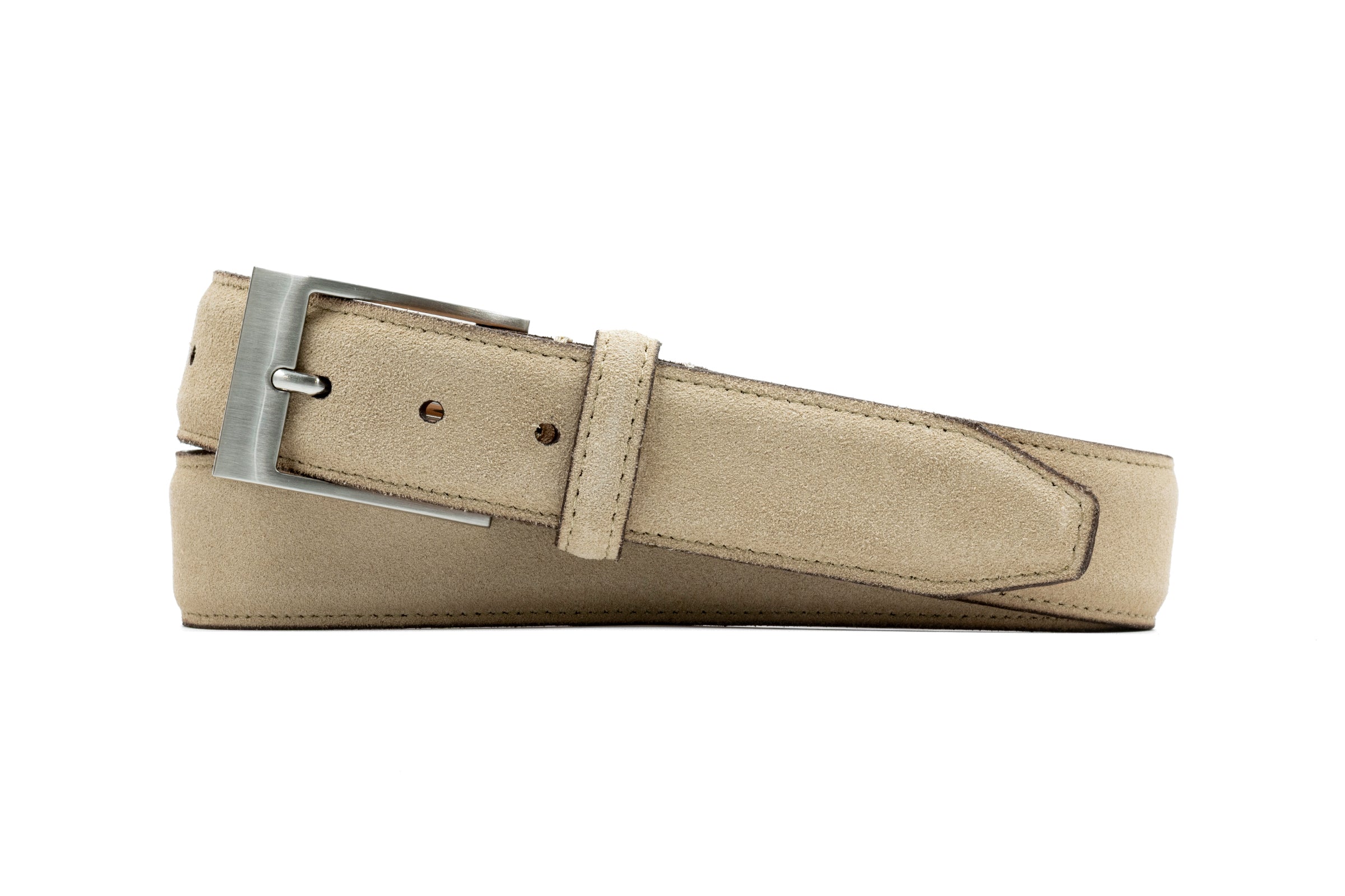 Martin Dingman - Royal Suede Leather Belt - Sand