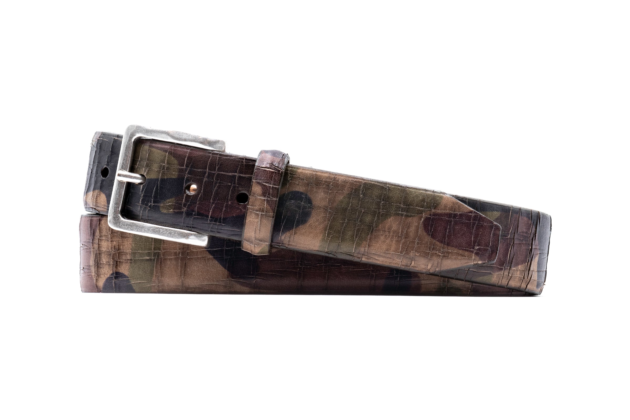 Martin Dingman - Beau Italian Camo Saddle Leather Belt