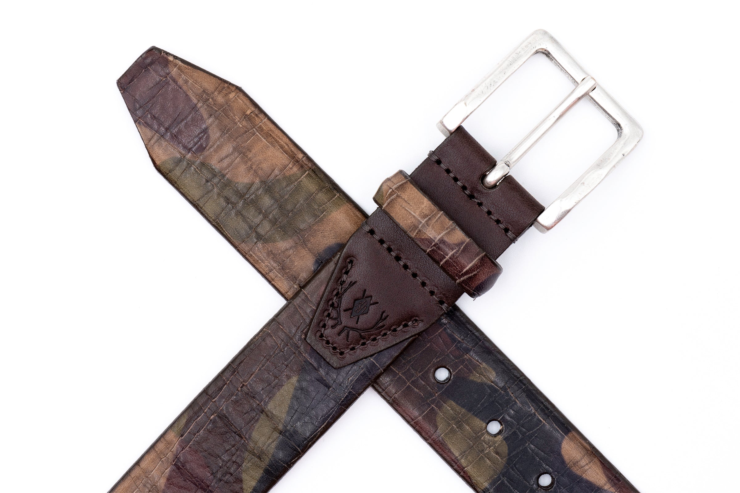 Martin Dingman - Beau Italian Camo Saddle Leather Belt