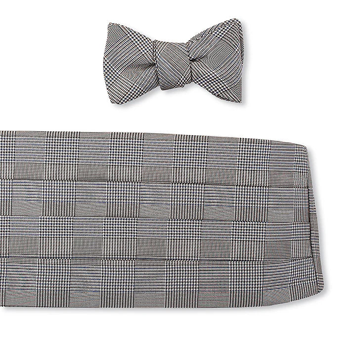 R. Hanauer - Black & Royal Glen Plaid Cummerbund Set