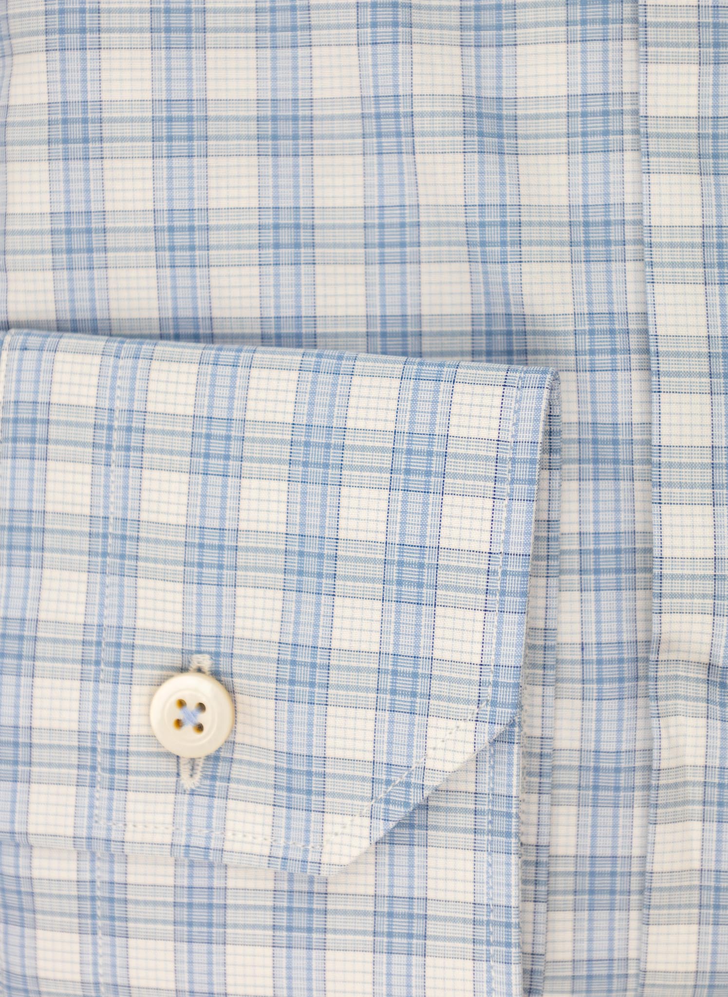 Calder - Poplin Check Sport Shirt - Slate