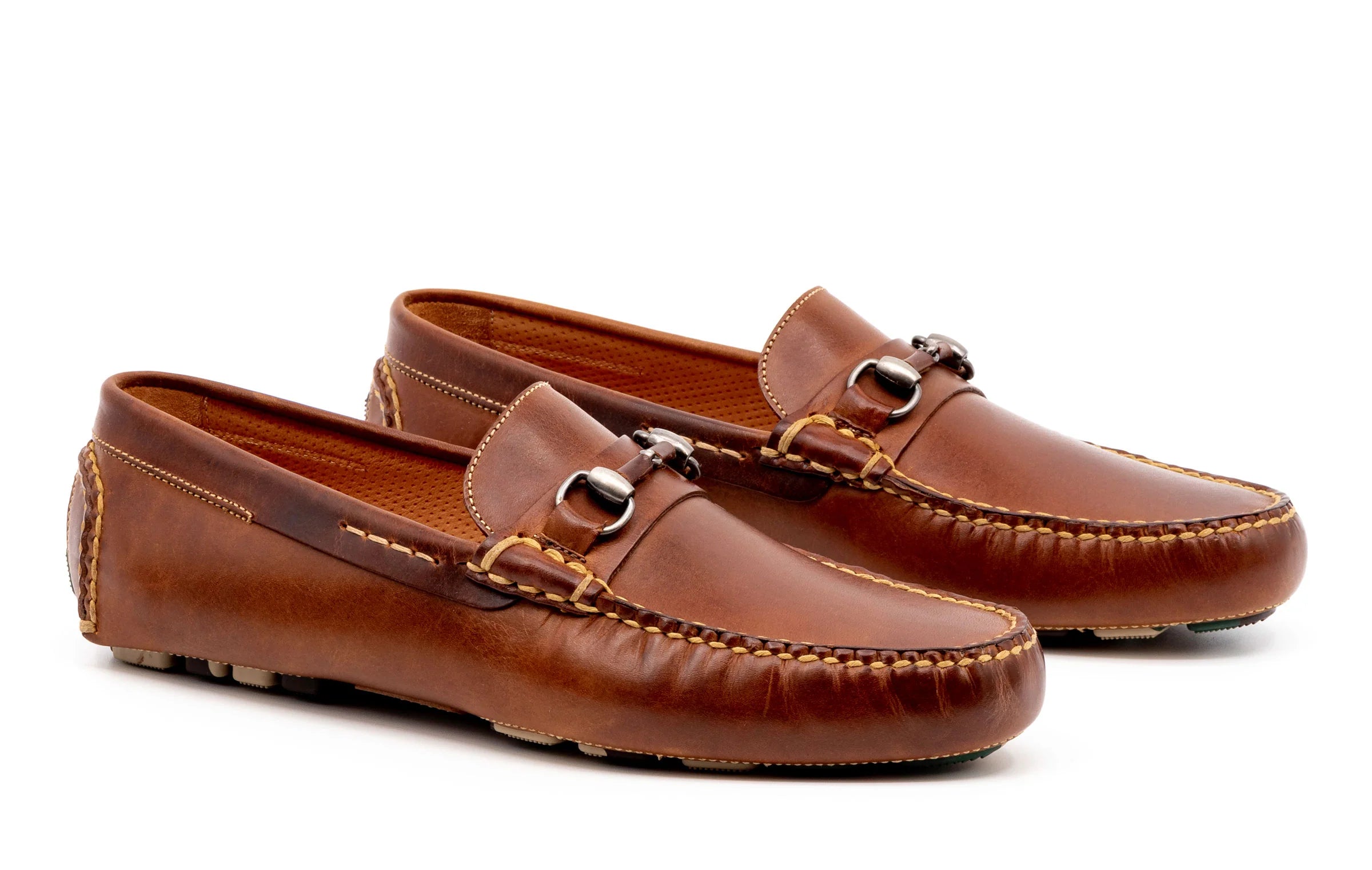 Martin Dingman - Monte Carlo Saddle Leather Horse Bit Driving Loafer - Cigar
