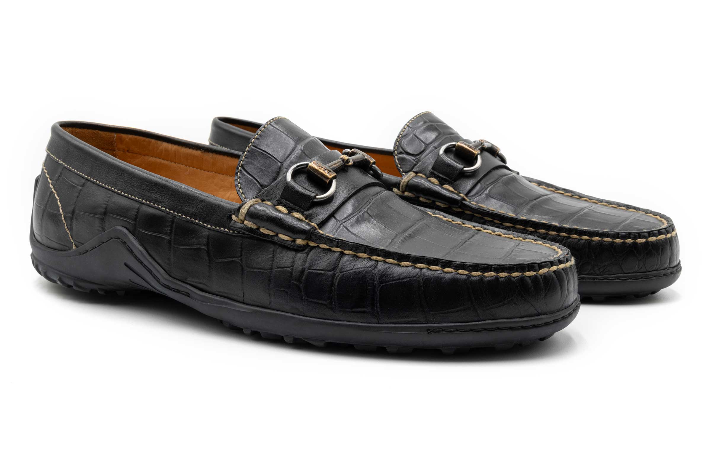 Martin Dingman - Bill Horse Bit Loafer - Black