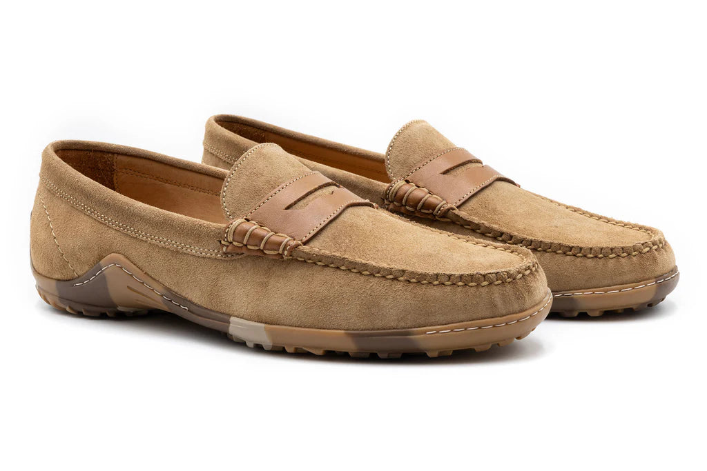 Martin Dingman - Bill Penny Suede Loafer - Khaki