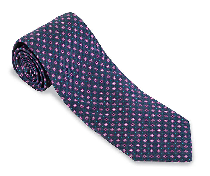 R. Hanauer - Navy Madison Neats Necktie