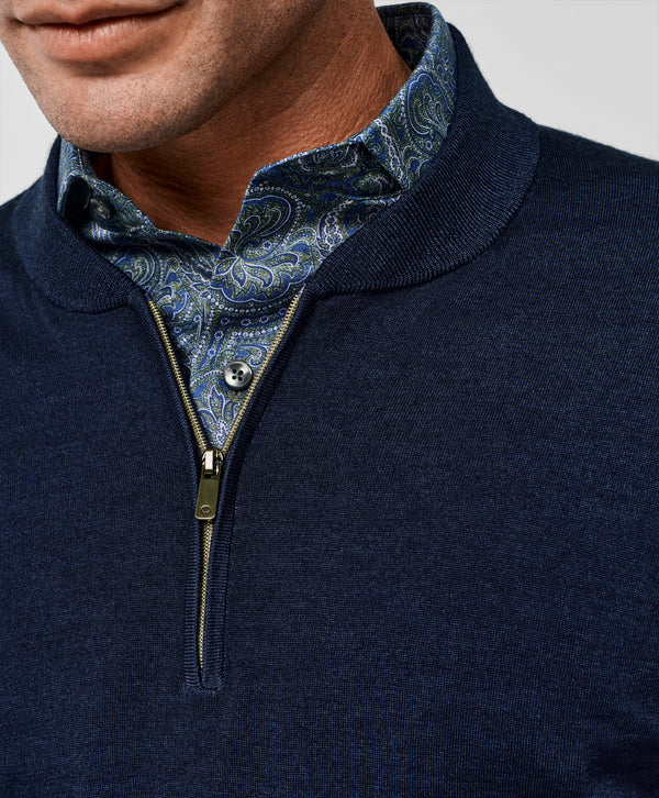 David Donahue - The Skipper Quarter Zip - Navy