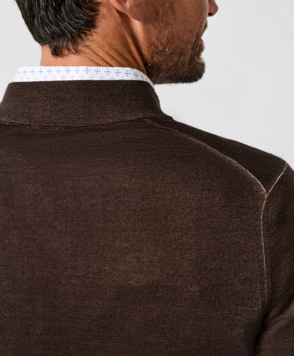 David Donahue - The Skipper Quarter Zip - Pinecone