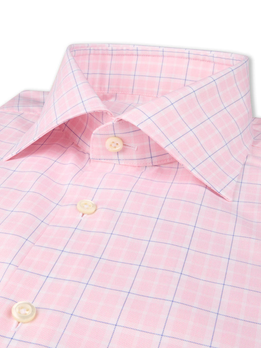 Stenströms - Checked Twill Shirt - Light Pink