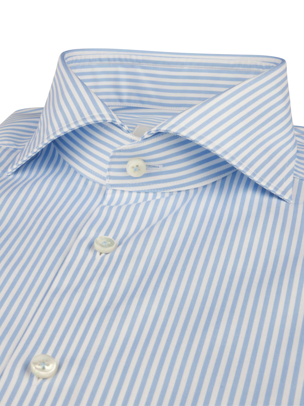 Stenströms - Donegal Stripe Dress Shirt - Sky Blue