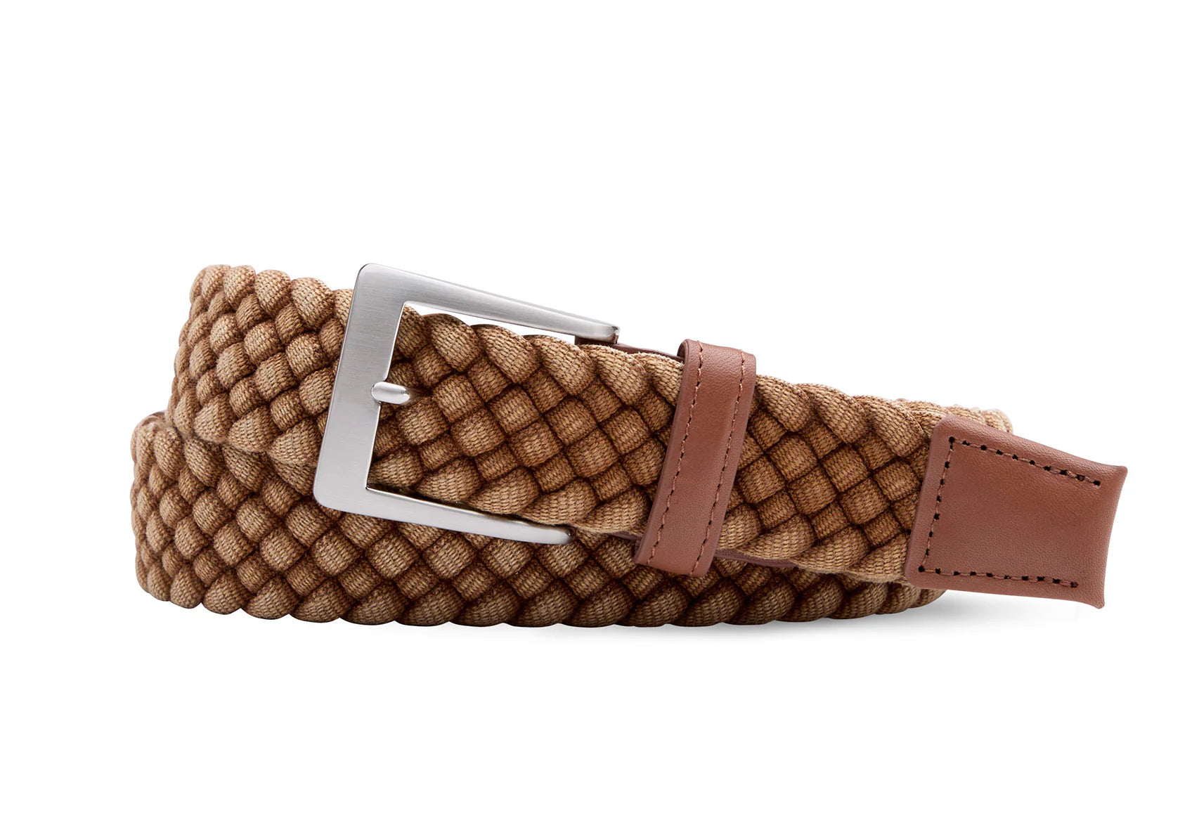 W. Kleinberg - Cloth Braid Belt - Tan