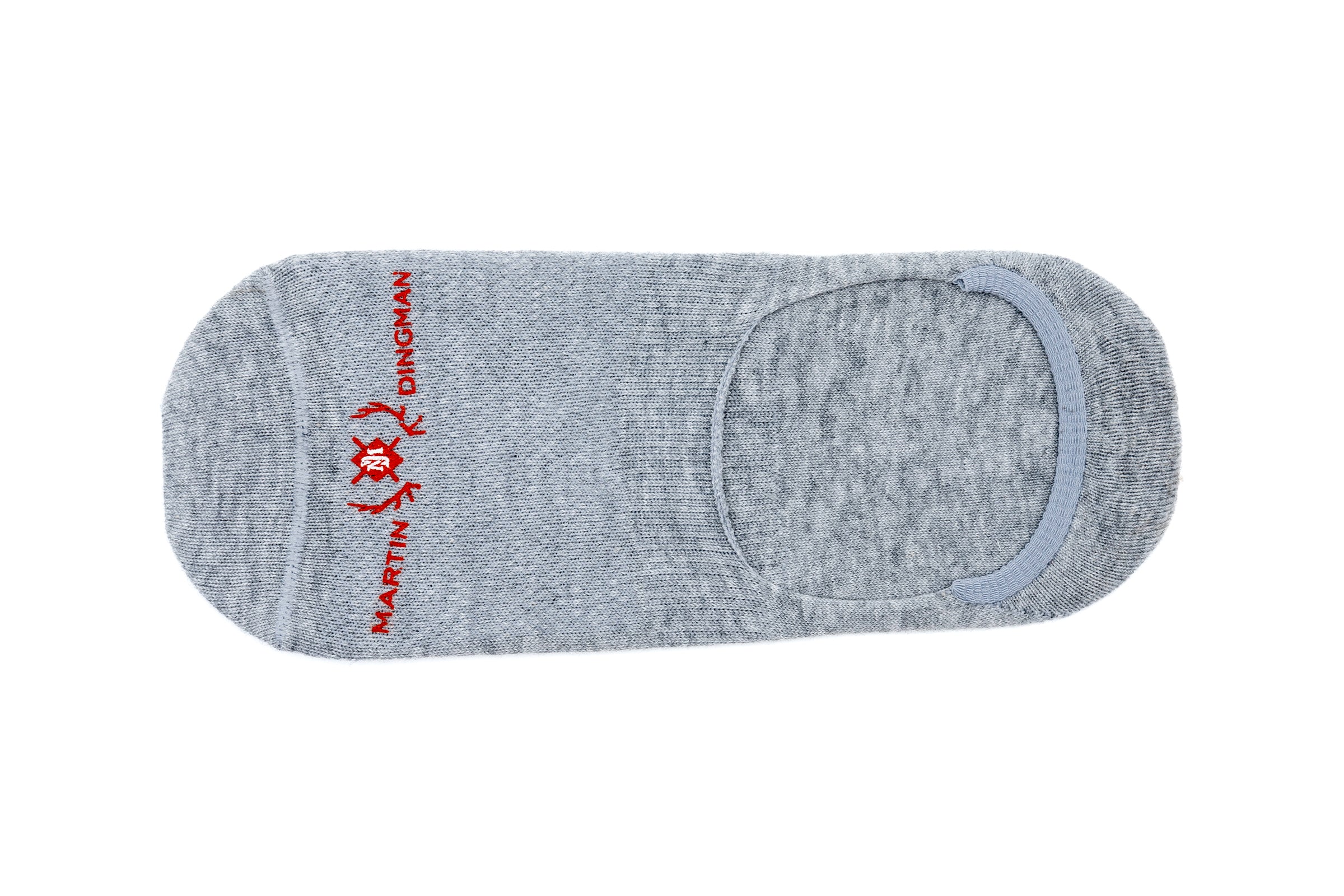 Martin Dingman - Signature Loafer Socks - Heather Grey
