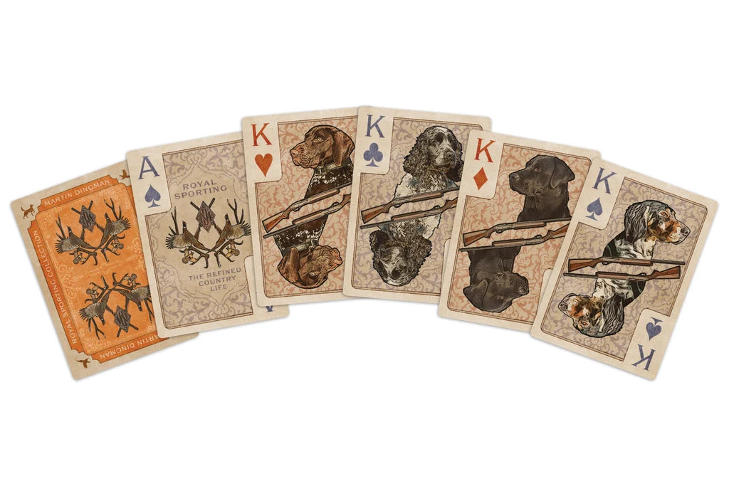 Martin Dingman - Royal Flush Playing Cards - Grey Camo