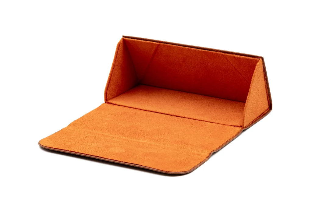 Martin Dingman - Sarasota Italian Saddle Leather Eyeglass Case - Russet