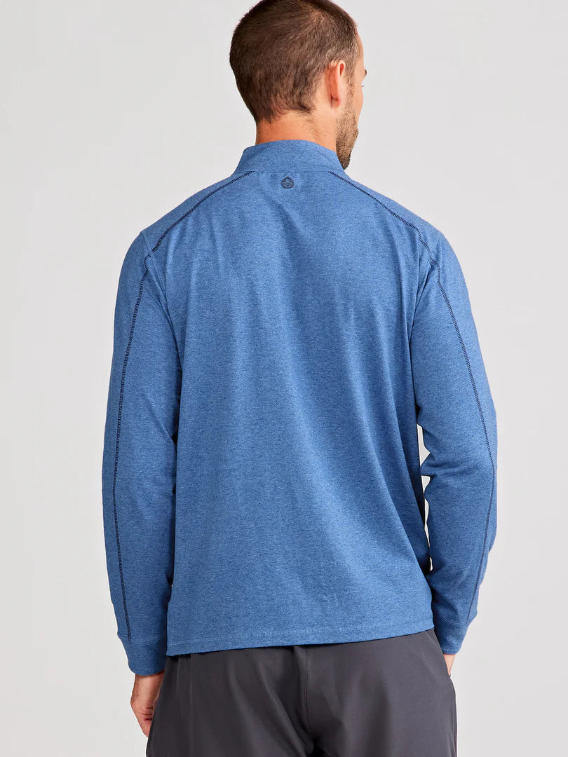 Tasc - Carrollton Lightweight Quarter Zip - Blue Jaspe