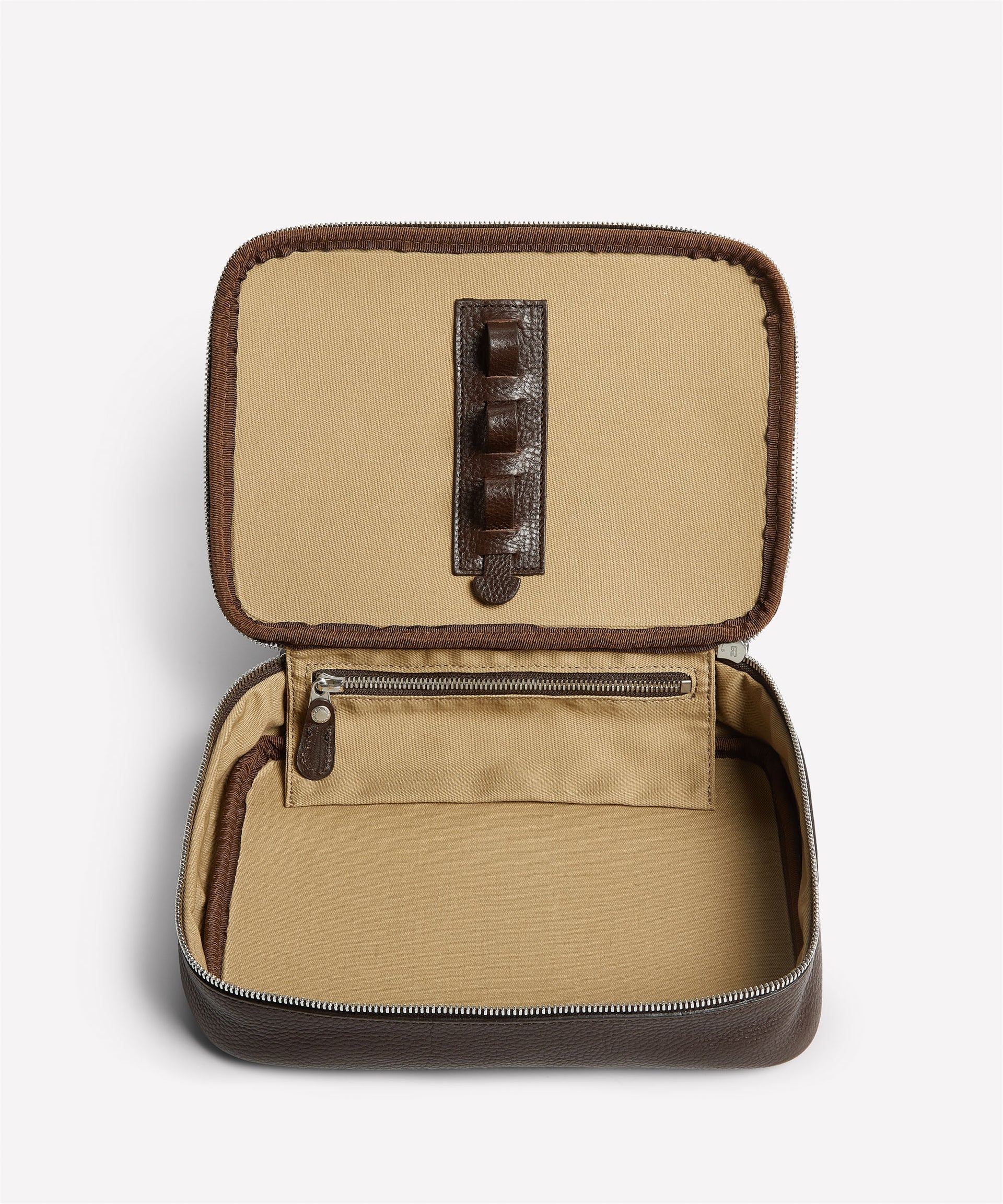 Ghurka - Barber No. 287 - Slate Coated Canvas & Vintage Walnut Leather