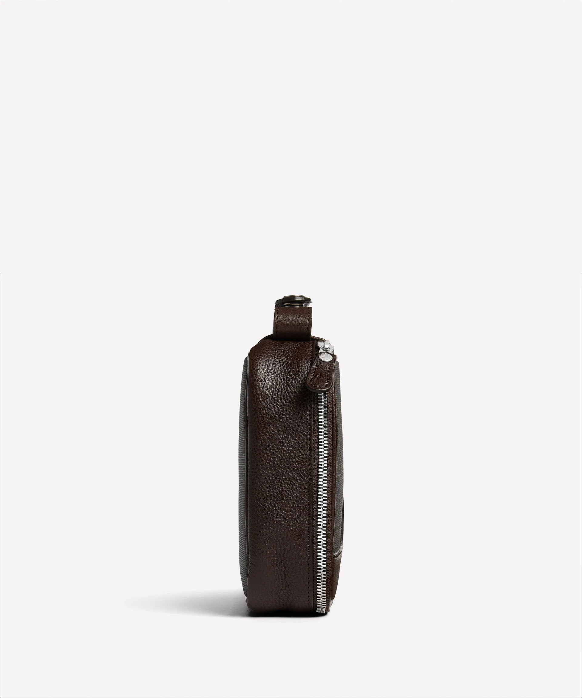 Ghurka - Barber No. 287 - Slate Coated Canvas & Vintage Walnut Leather