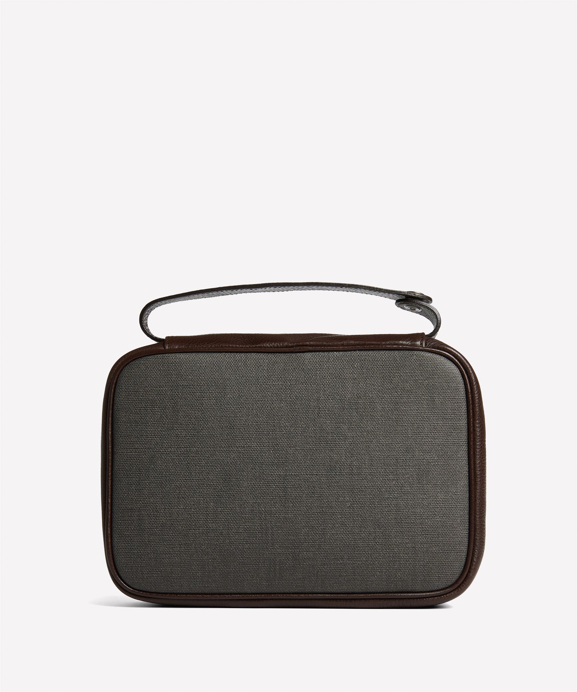 Ghurka - Barber No. 287 - Slate Coated Canvas & Vintage Walnut Leather