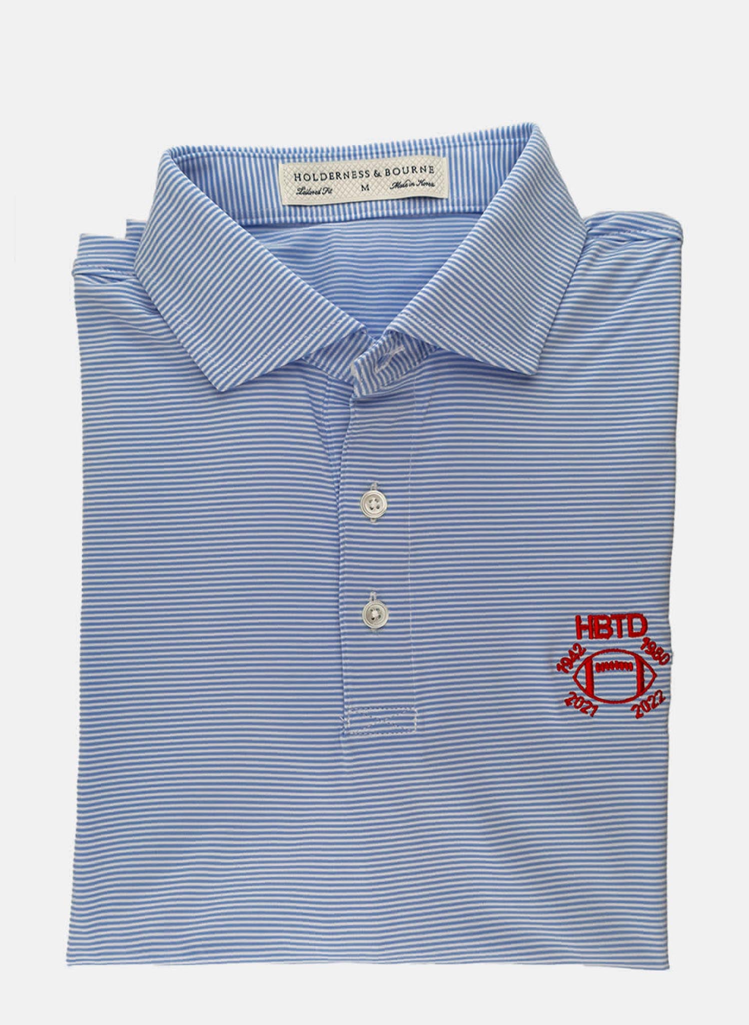 Holderness & Bourne - The Perkins Shirt Bedford Blue & White - HBTD Legacy