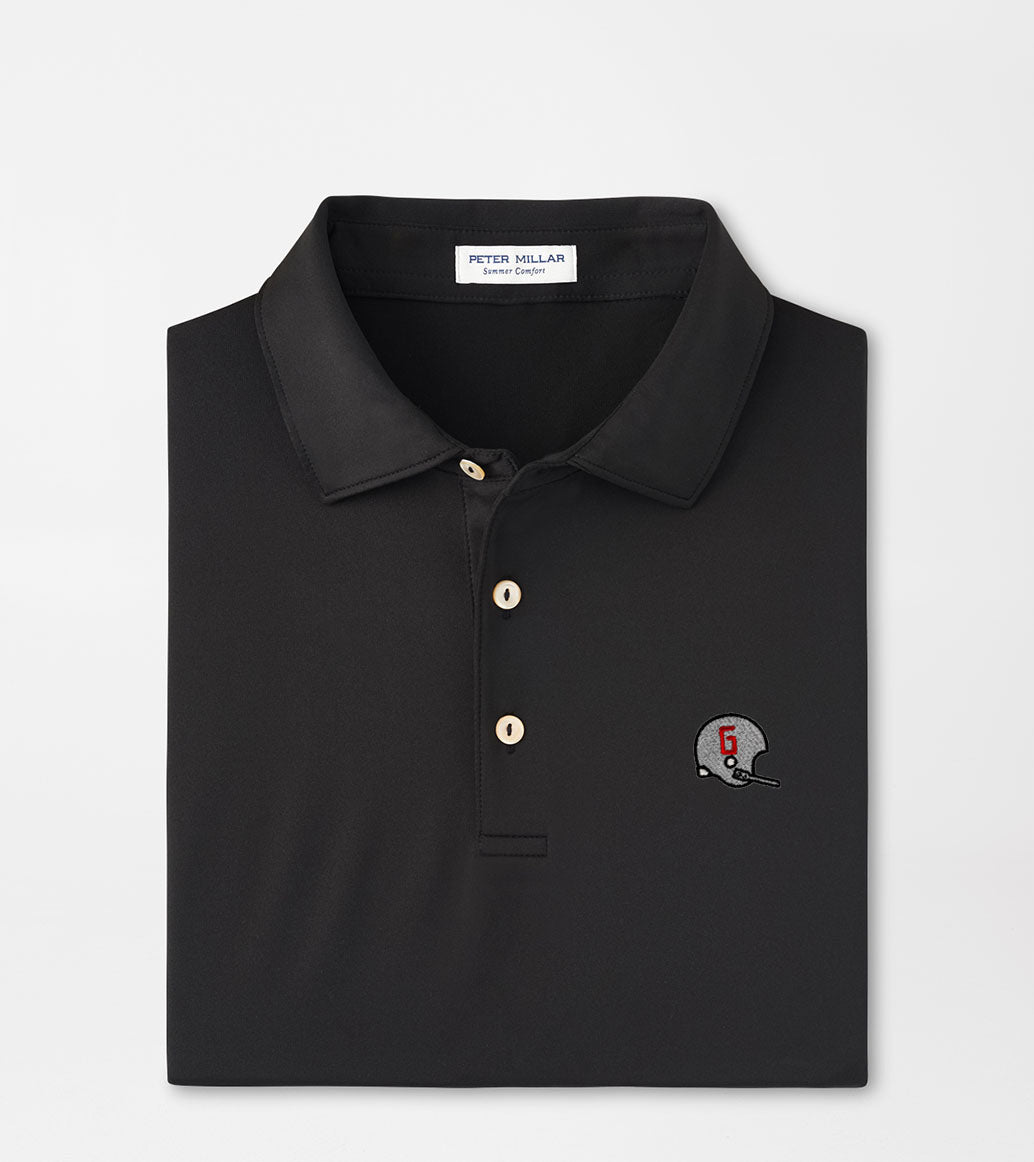 Peter Millar - 1962 Helmet Solid Stretch Jersey Polo - Black