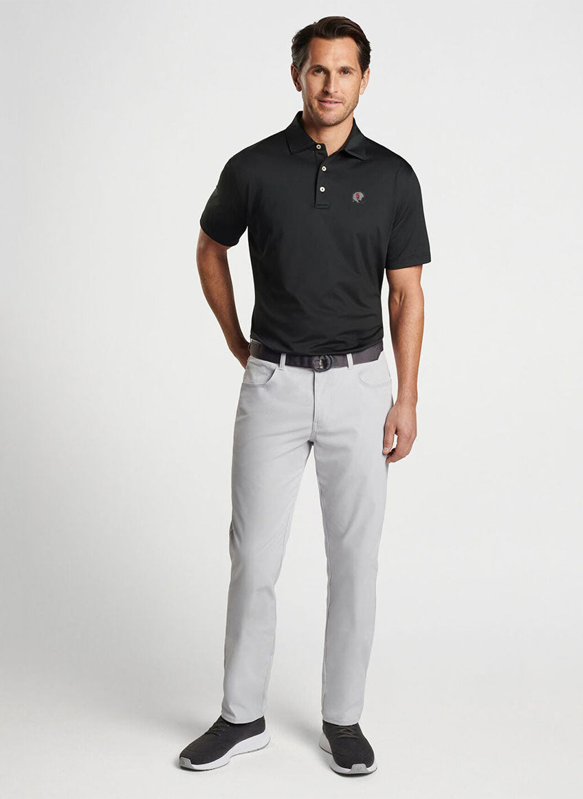 Peter Millar - 1962 Helmet Solid Stretch Jersey Polo - Black
