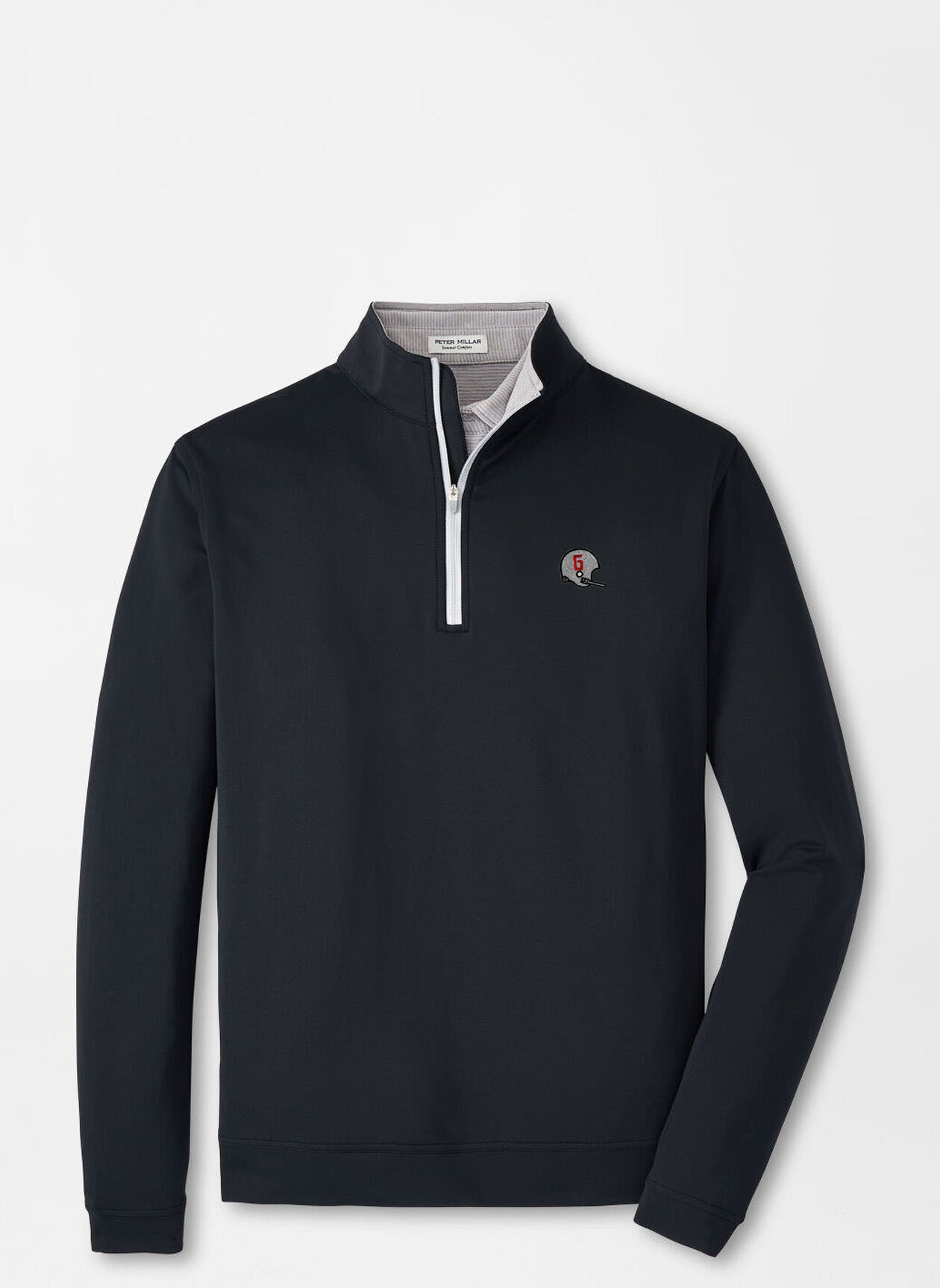 Peter Millar - Perth 1962 Helmet Solid Stretch Quarter Zip - Black