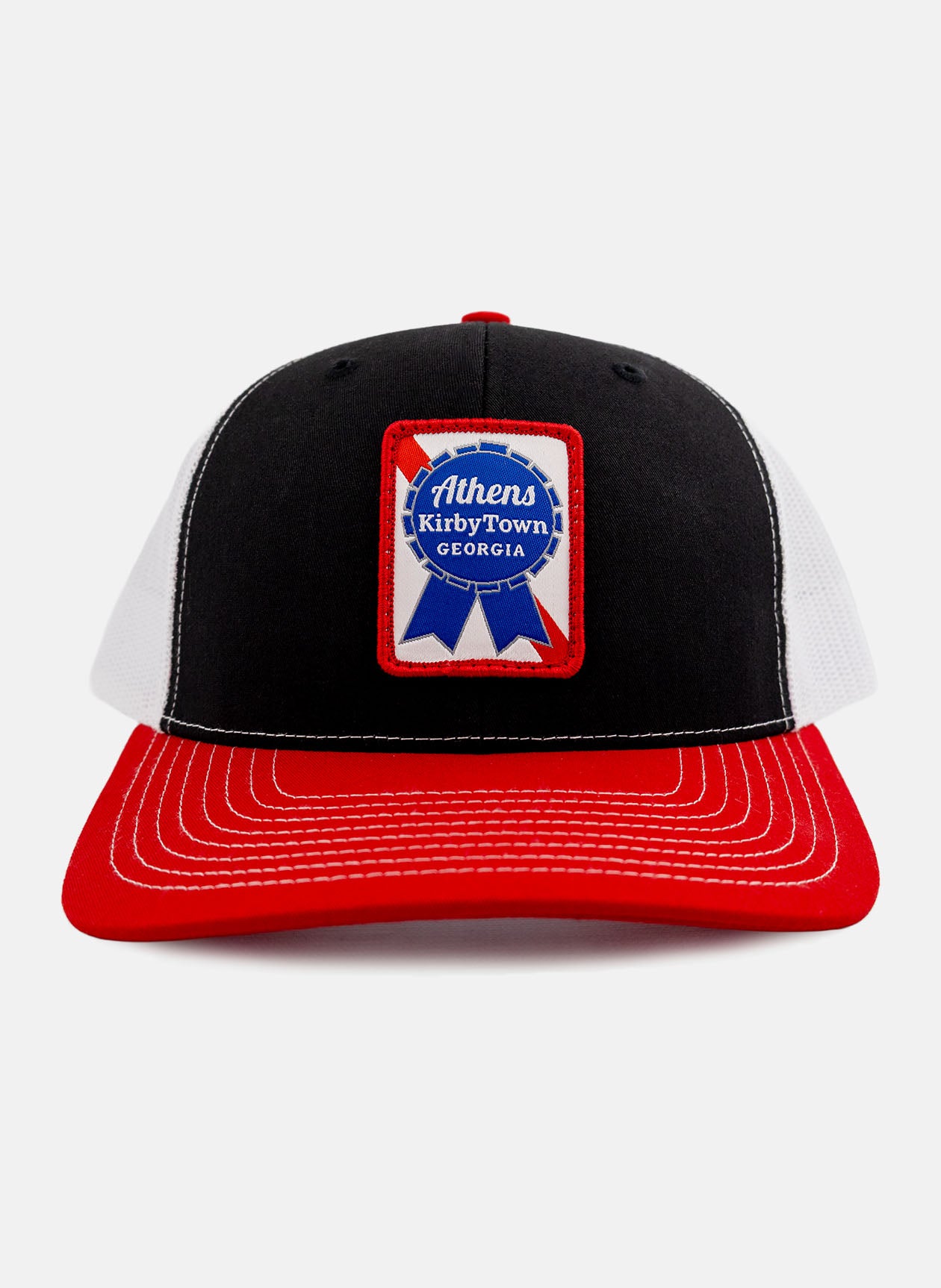 Blue Ribbon Richardson Hat - Black/White/Red
