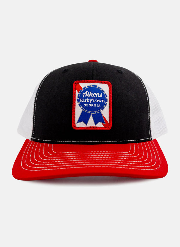 Blue Ribbon Richardson Hat - Black/White/Red