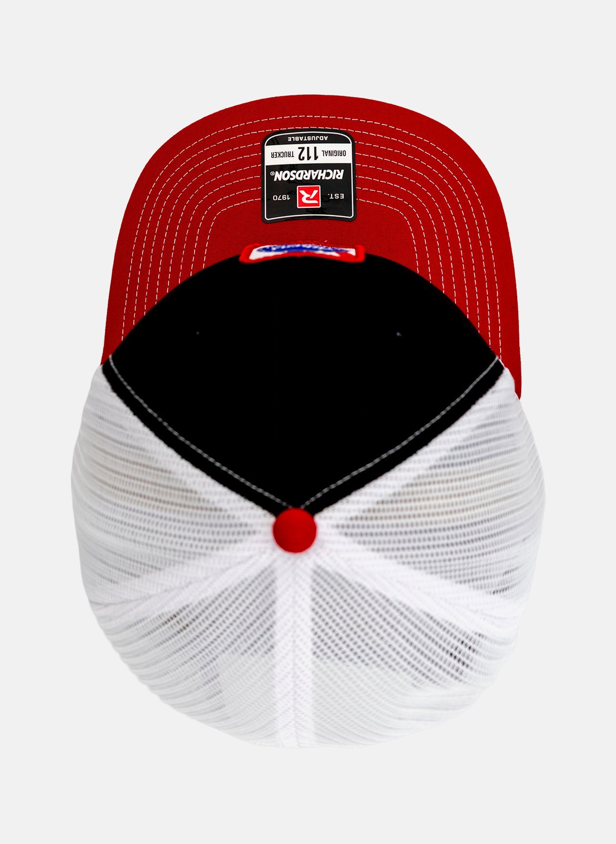 Blue Ribbon Richardson Hat - Black/White/Red