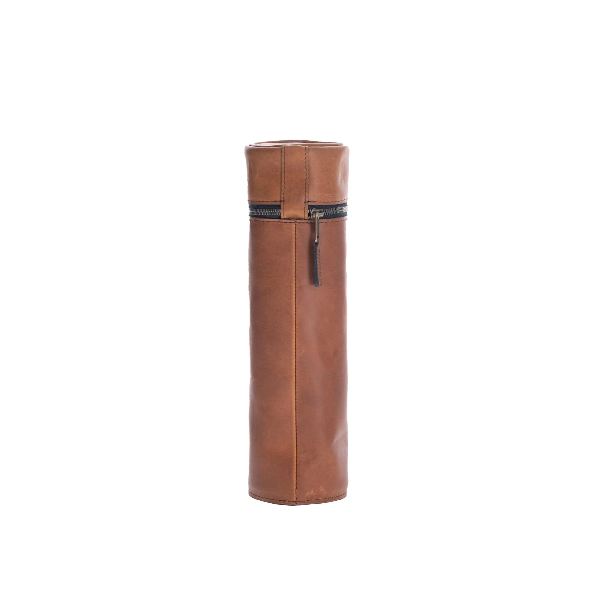 Tom Beckbe - Leather Liquor & Wine Bottle Bag - Chestnut