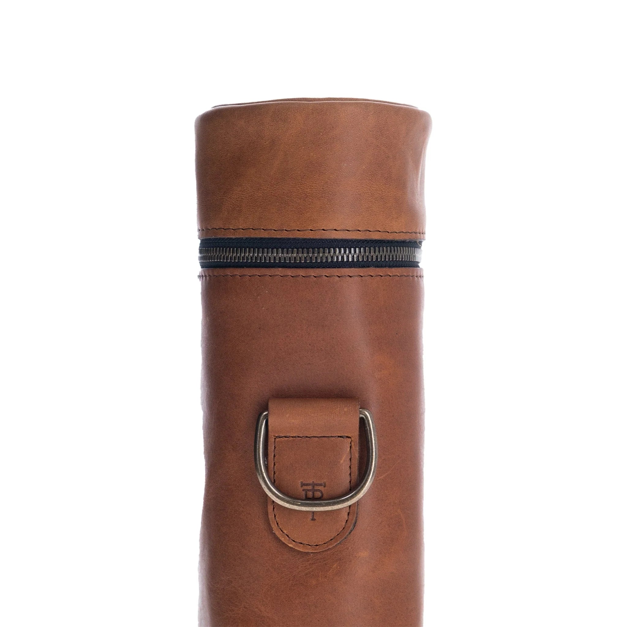 Tom Beckbe - Leather Liquor & Wine Bottle Bag - Chestnut