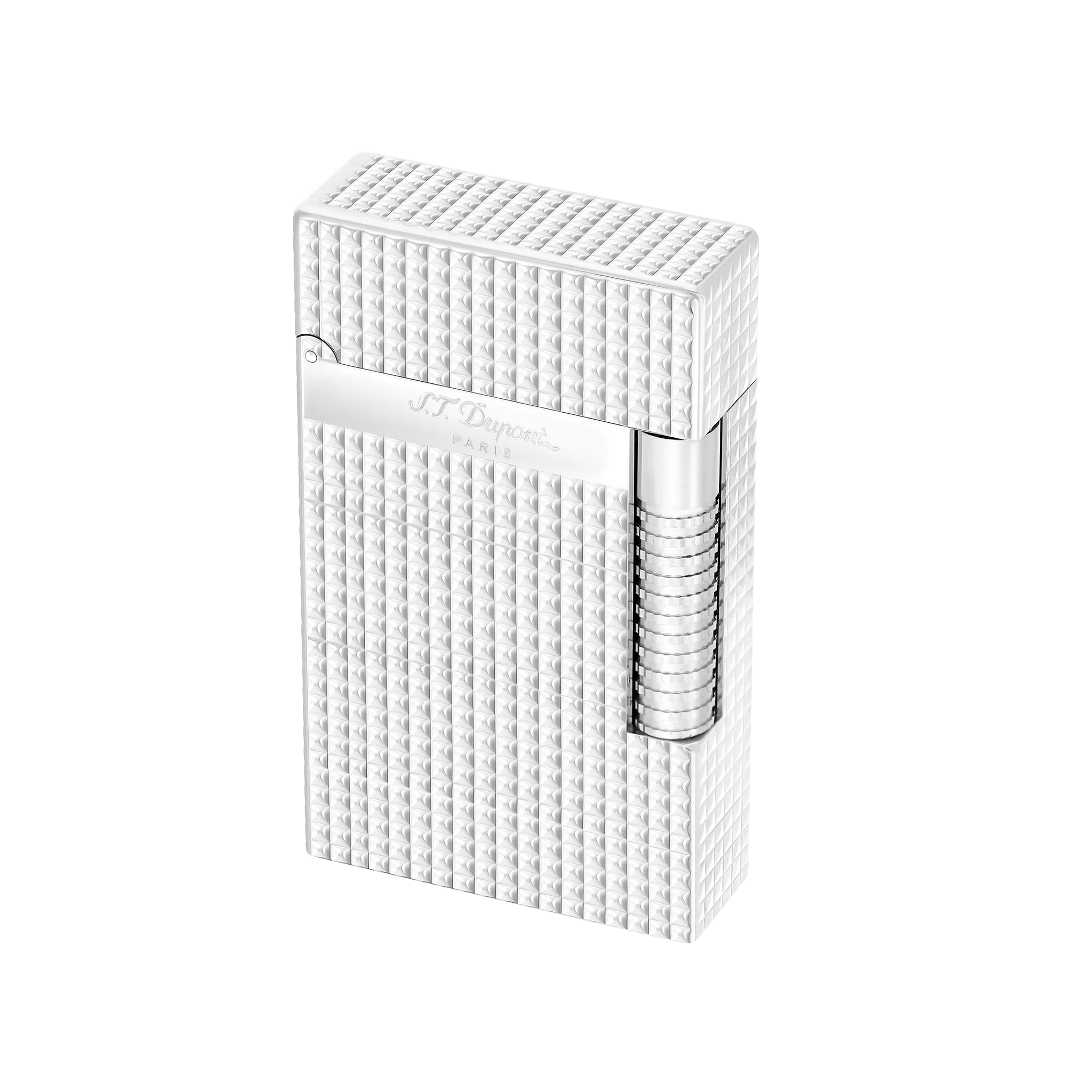 S.T. Dupont - New Le Grand Dupont Palladium Diamond Head Lighter - Perfect Ping