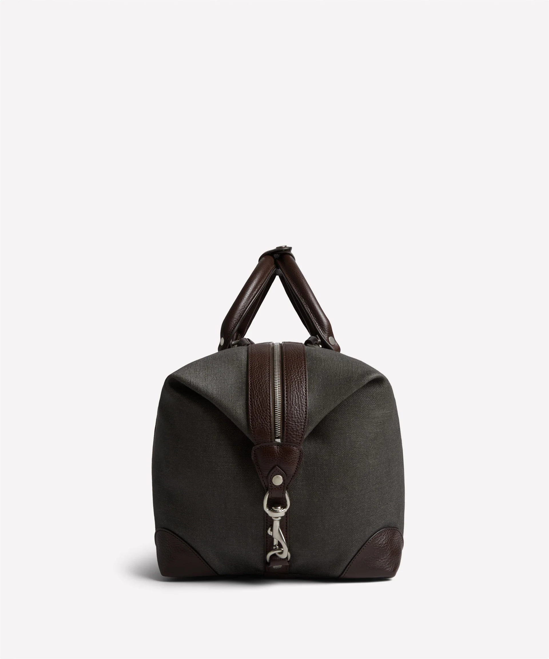 Ghurka - Cavalier II No.97 - Slate Coated Canvas & Vintage Walnut Leather