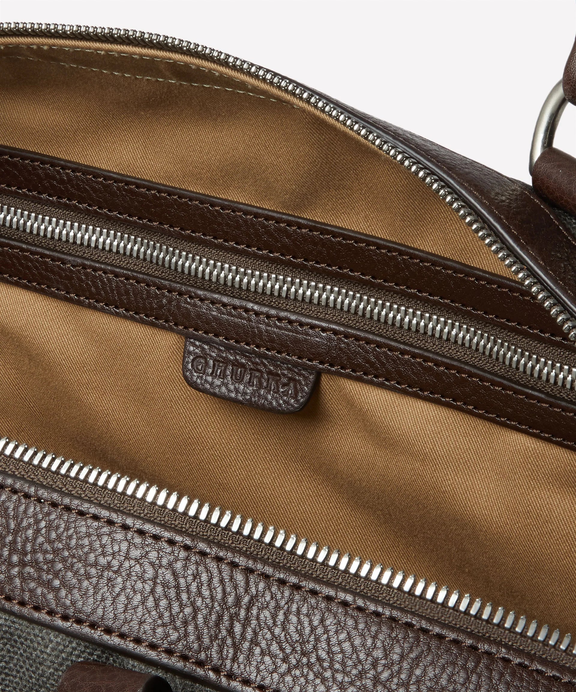 Ghurka - Cavalier II No.97 - Slate Coated Canvas & Vintage Walnut Leather