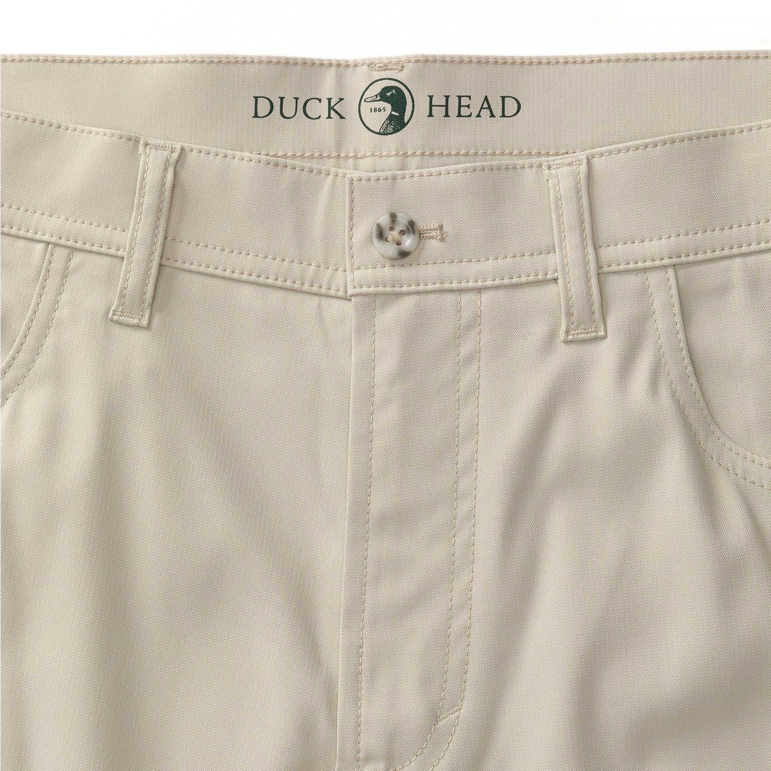 Duck Head - Long Drive Performance 5-Pocket Pant - Stone