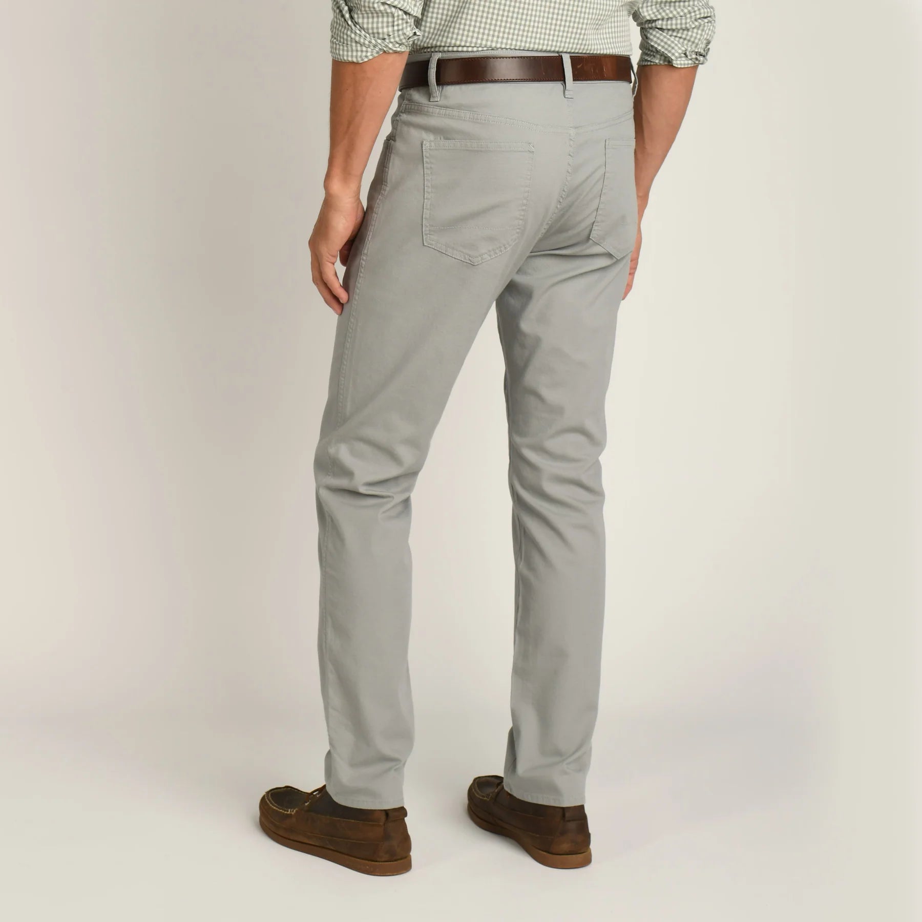 Duck Head - Pinpoint Canvas Five-Pocket Pant - Limestone Gray