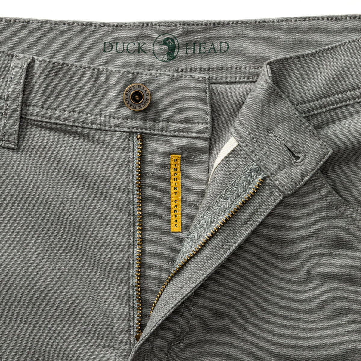 Duck Head - Classic Fit Pinpoint Canvas Five-Pocket - Shadow Grey