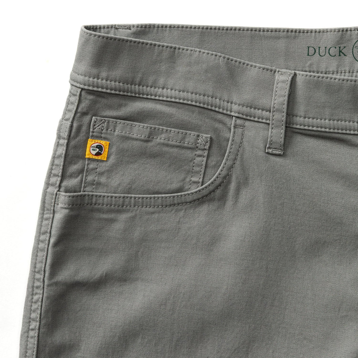 Duck Head - Classic Fit Pinpoint Canvas Five-Pocket - Shadow Grey