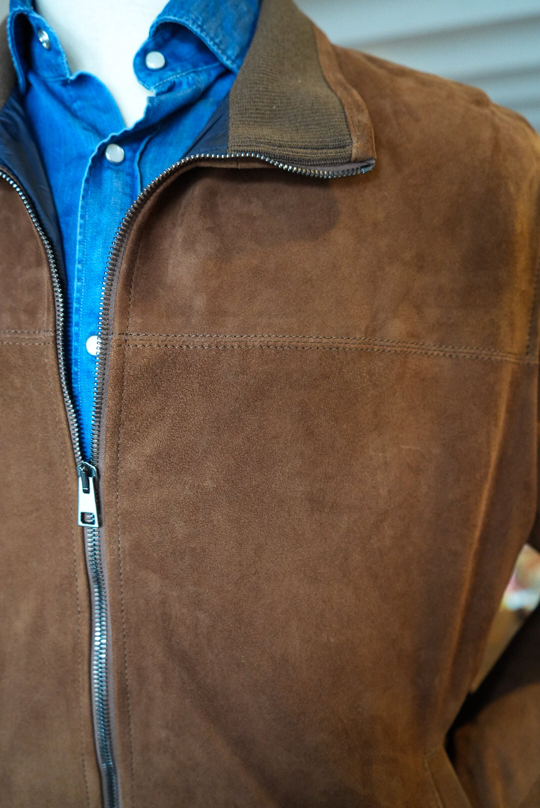 Hagen - Bernardus Suede Bomber - Tobacco